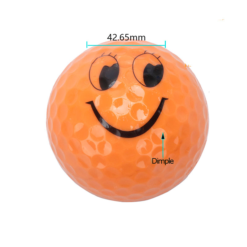 Orange Smile Golf Ball