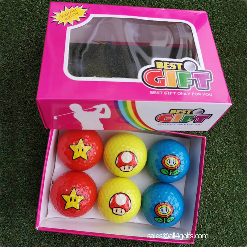 <b>China Novelty Golf Ball Seller Printing Flower Mushroom Ball</b>