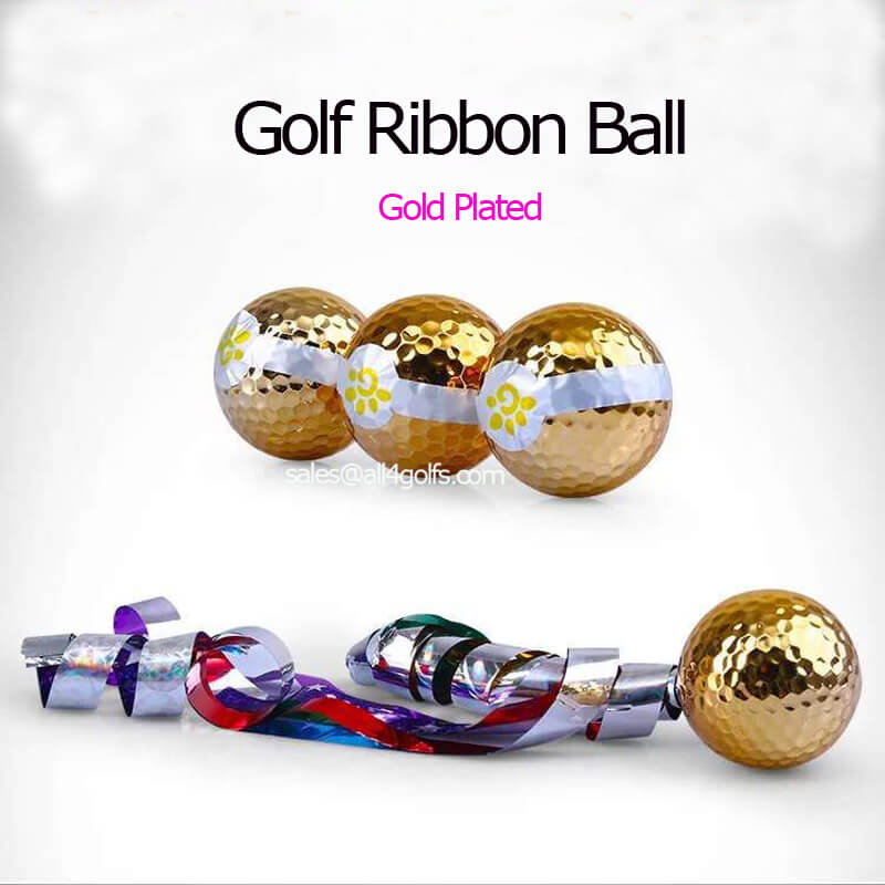 Golf Plated Golf Ribbon Balls