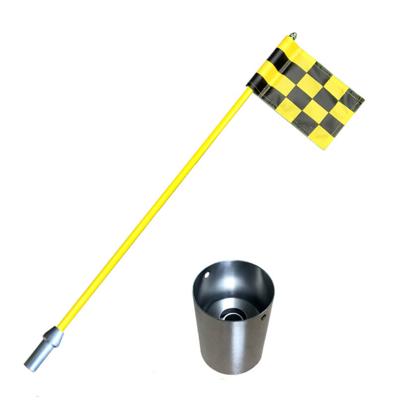 Stainless Steel Golf Hole Cup And Flag