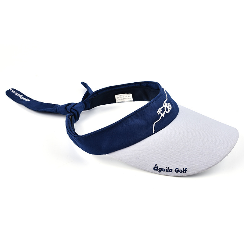 Golf visor with bow back 2